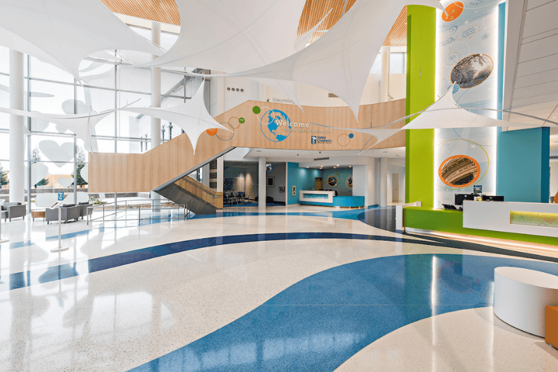 Interior of Valley Children's Pelandale Specialty Care Center in Modesto