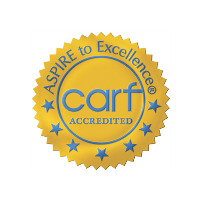 CARF accreditation seal