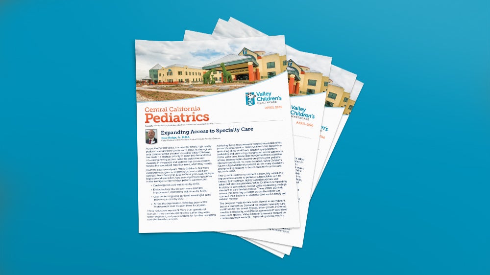 April 2026 edition of Central California Pediatrics