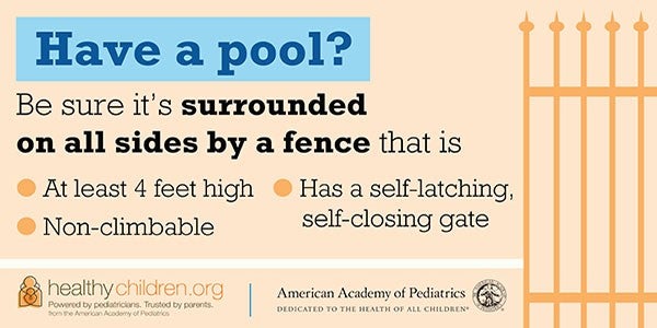 Water safety around backyard pools