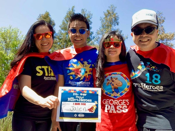 Run with the Heroes participants