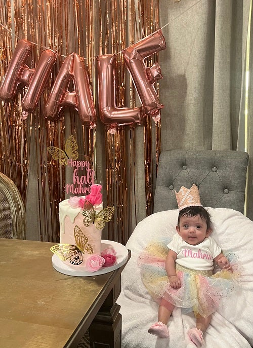 Mahria's half birthday