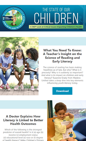 Thumbnail image of the July 2023 edition of the State Of Our Children 360 Newsletter