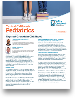 October 2019 Central California Pediatrics cover