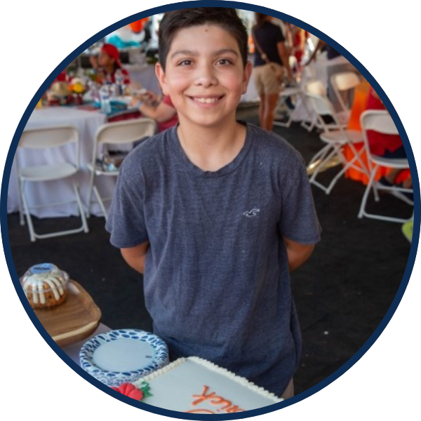 Photo of a participant at a Valley Children's game day experience event