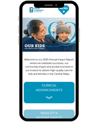 2025 Impact Report mobile mockup