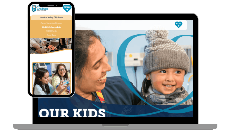 Mobile and desktop view of the 2025 Impact Report website