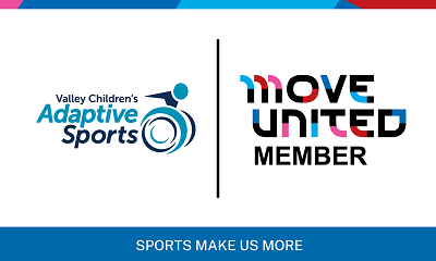 Adaptive Sports and Move United logos