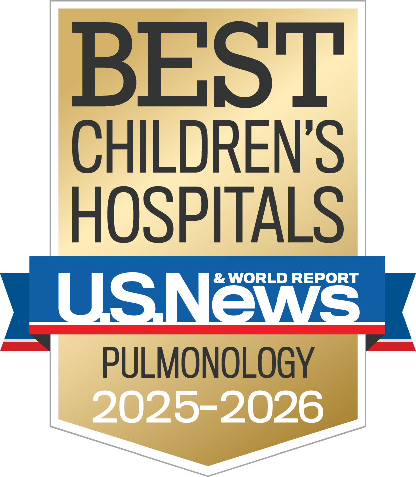 U.S. News and World Report Best Children's Hospitals 2025-2026 shield